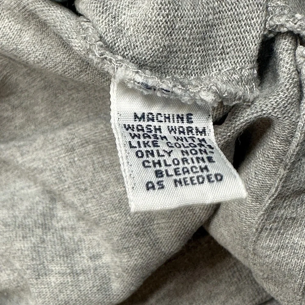 Polo Ralph Lauren Gray‎ 100% Cotton Men's M Turtleneck Long Sleeve Shirt